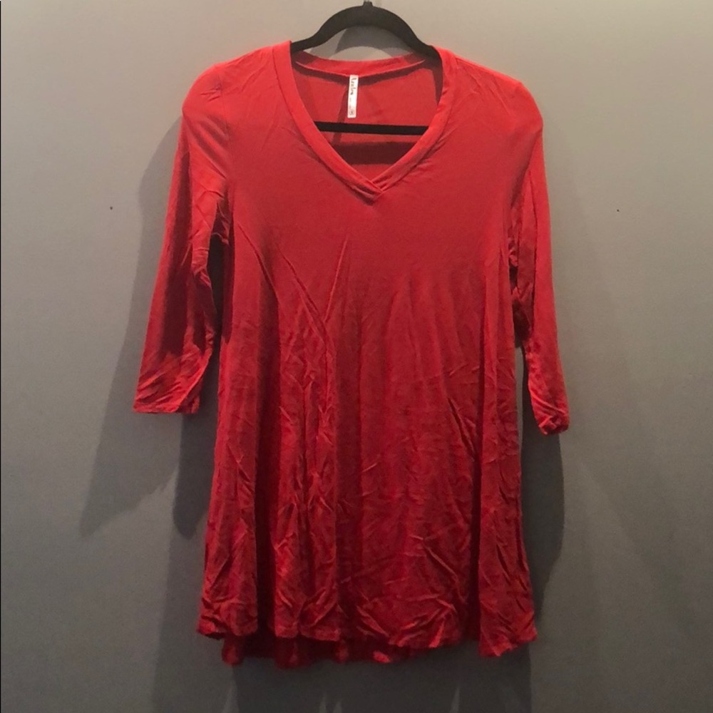 Pink 3/4 sleeve tee